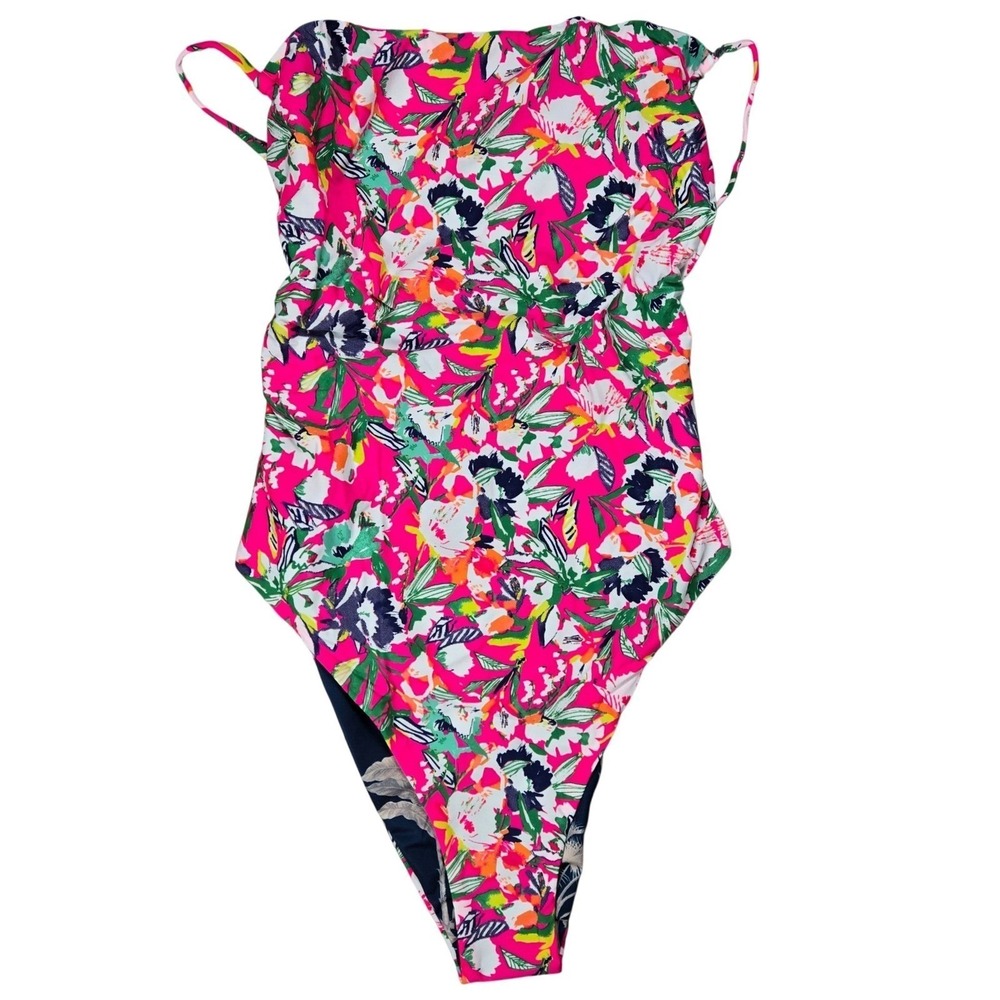 Maaji Brittany Reversible One Piece Swimsuit Floral Tropical‎ PT5059SOC502 M